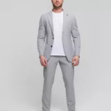 Костюм-двойка пепельно-серого цвета Каталог