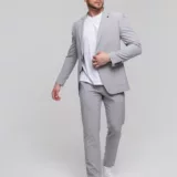 Костюм-двойка пепельно-серого цвета Каталог