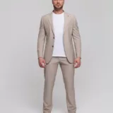 Костюм-двойка бежевый цвет Каталог