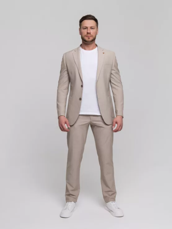 Костюм-двойка бежевый цвет Каталог