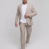 Костюм-двойка бежевый цвет Каталог