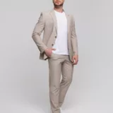 Костюм-двойка бежевый цвет Каталог