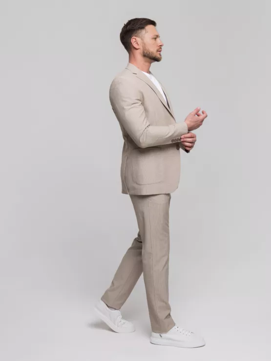 Костюм-двойка бежевый цвет Каталог