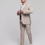 Костюм-двойка бежевый цвет Каталог