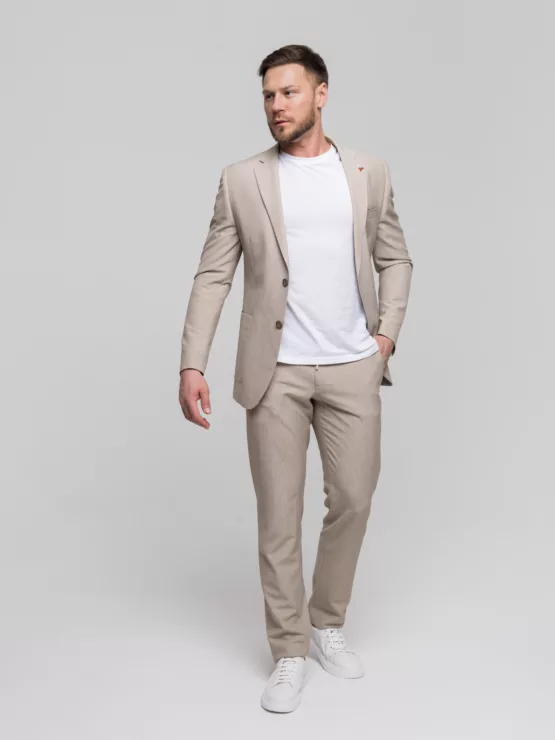 Костюм-двойка бежевый цвет Каталог