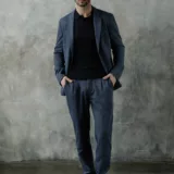 Casual костюм серого цвета Брюки