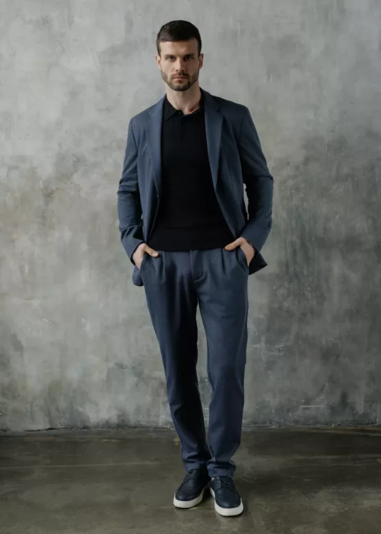 Casual костюм серого цвета Брюки