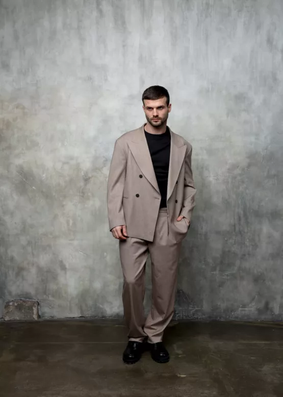 Casual костюм-овер цвет капучино Брюки