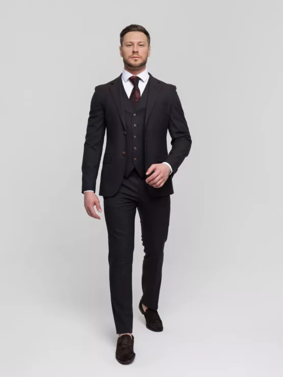 Костюм-тройка цвет винный Каталог