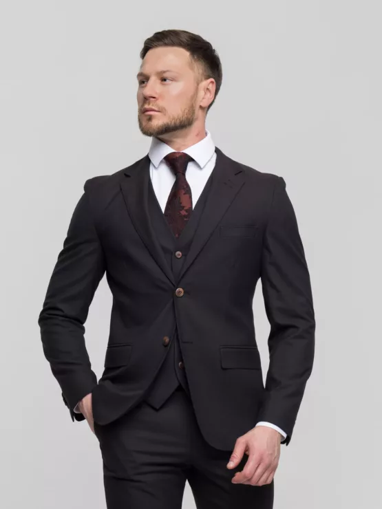 Костюм-тройка цвет винный Каталог