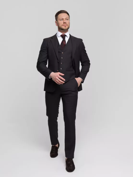 Костюм-тройка цвет винный Каталог