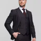 Костюм-тройка цвет винный Каталог