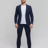 Костюм-двойка темно-синего цвета Каталог