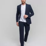 Костюм-двойка темно-синего цвета Каталог