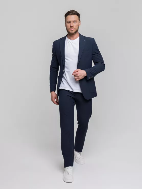 Костюм-двойка темно-синего цвета Каталог