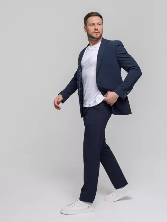 Костюм-двойка темно-синего цвета Каталог