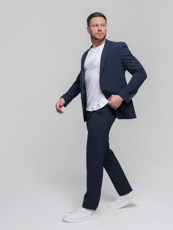 Костюм-двойка темно-синего цвета Каталог