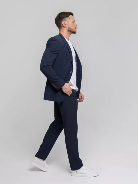 Костюм-двойка темно-синего цвета Каталог
