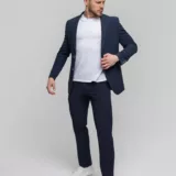 Костюм-двойка темно-синего цвета Каталог