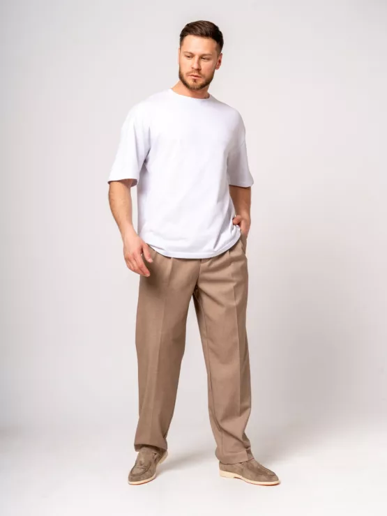 Костюм oversize цвет бежевый Клубный костюм
