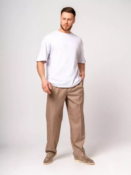 Костюм oversize цвет бежевый Каталог