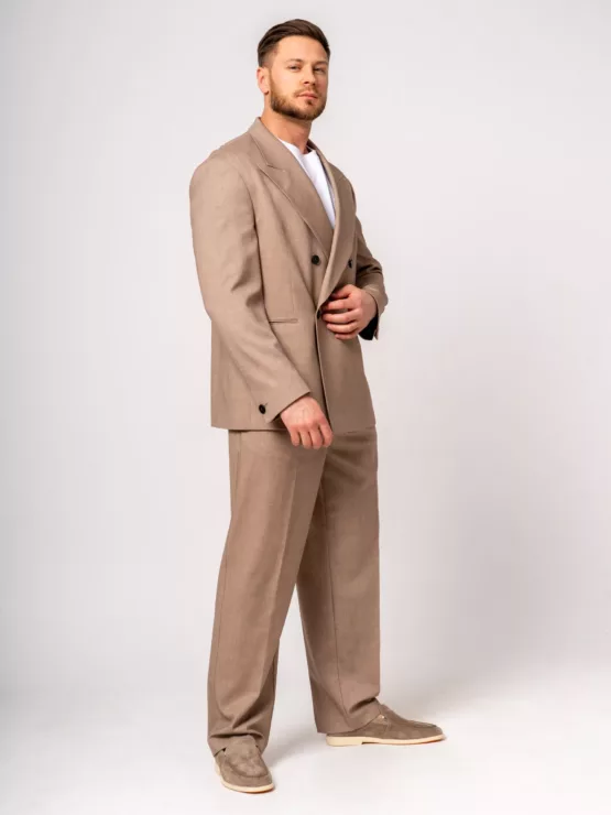 Костюм oversize цвет бежевый Каталог