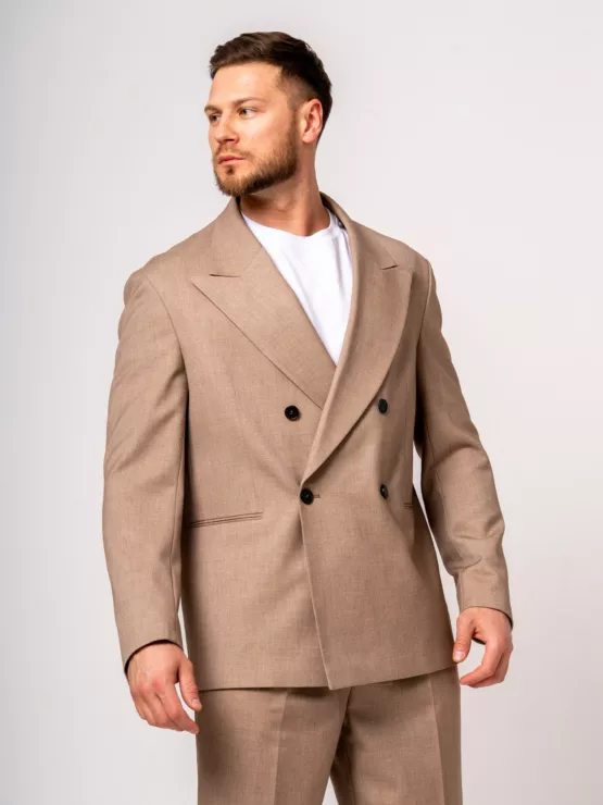 Костюм oversize цвет бежевый Клубный костюм