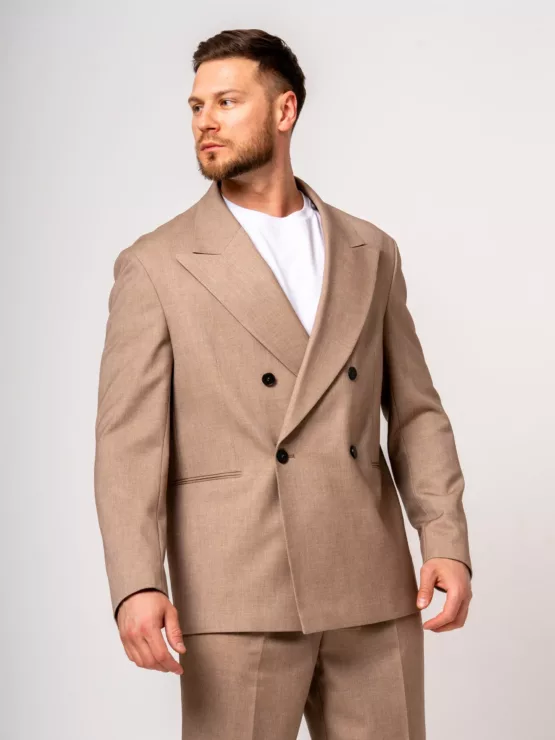 Костюм oversize цвет бежевый Каталог