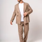 Костюм oversize цвет бежевый Клубный костюм