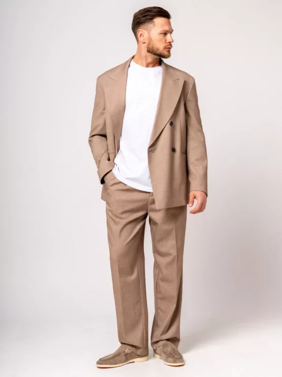 Костюм oversize цвет бежевый Каталог