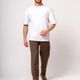 Костюм oversize двубортный коричневый Клубный костюм