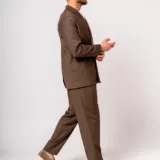 Костюм oversize двубортный коричневый Каталог