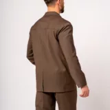 Костюм oversize двубортный коричневый Клубный костюм