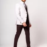 Костюм-тройка бежево-коричневый комбинированный Каталог