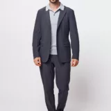 Casual костюм-двойка серый цвет Брюки