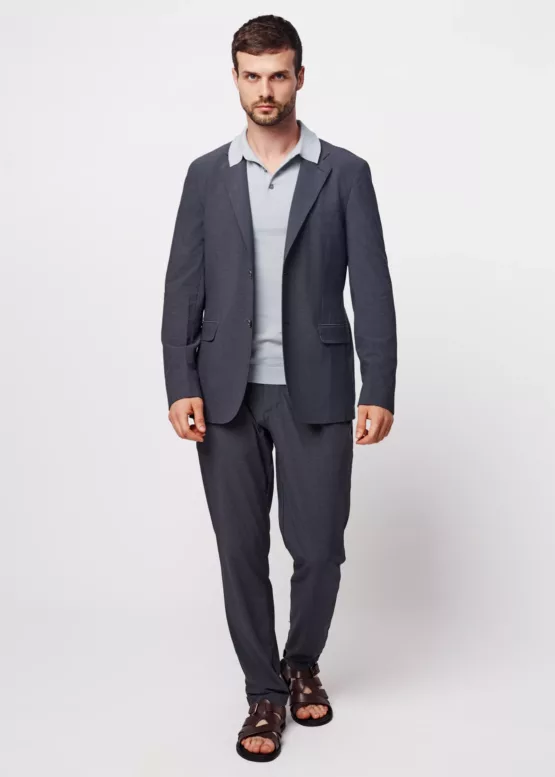 Casual костюм-двойка серый цвет Брюки