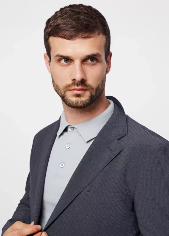 Casual костюм-двойка серый цвет Брюки