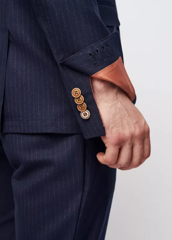 Casual костюм-двойка синий в полоску Брюки