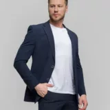 Костюм-двойка темно-синего цвета Каталог