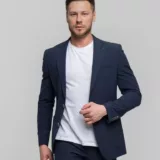 Костюм-двойка темно-синего цвета Каталог