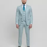 Костюм-тройка мятный оттенок Вечерние мужские костюмы