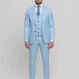 Костюм-тройка небесно-голубой цвет Каталог