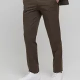 Костюм-двойка casual модель шоколадный оттенок Брючные мужские костюмы