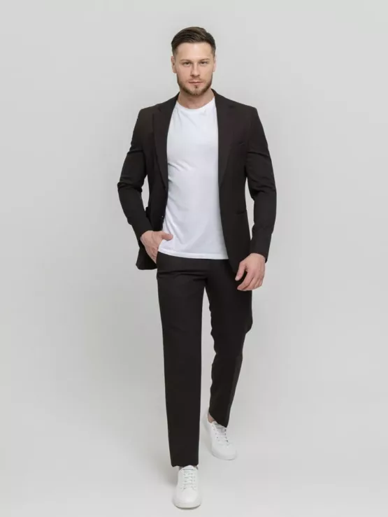 Костюм-двойка темно-коричневый Каталог