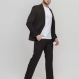 Костюм-двойка темно-коричневый Каталог