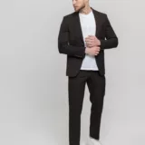 Костюм-двойка темно-коричневый Каталог