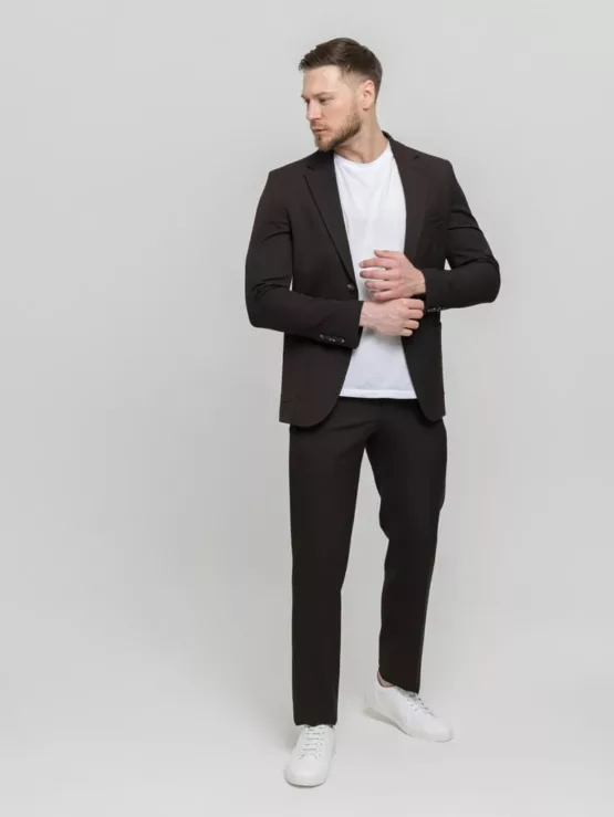 Костюм-двойка темно-коричневый Каталог