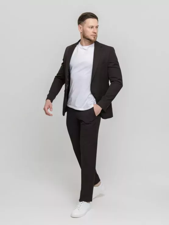 Костюм-двойка темно-коричневый Каталог