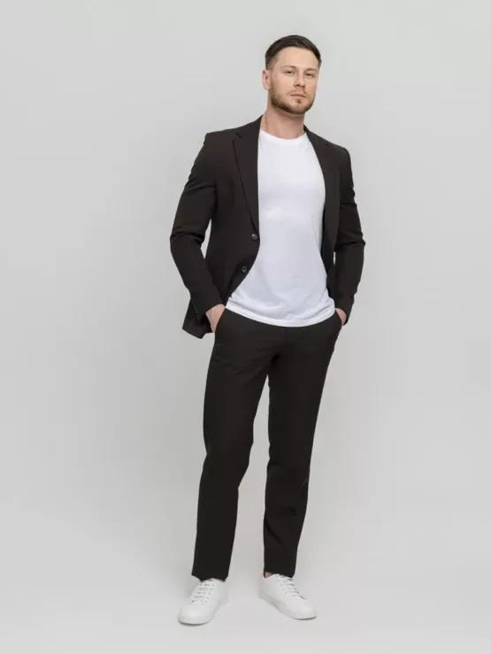 Костюм-двойка темно-коричневый Каталог