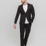 Костюм-двойка темно-коричневый Каталог